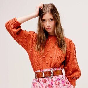 For Love & Lemons Florentina Sweater Ginger